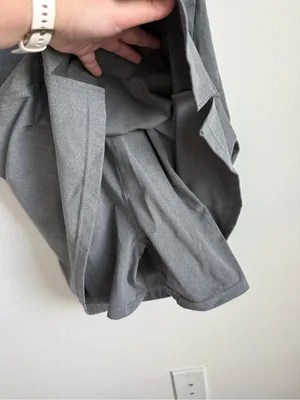 Natural Reflections Women's Active Dress Built In Bra Shorts Gray Size XS thumbnail 3