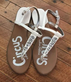 Circus by Sam Edelman jeweled thong sandals thumbnail 1