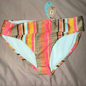 Prana Marta Bikini Bottom Cacti Soleil Stripe W31201939 Womens Small NWT UPF 50+ thumbnail 2