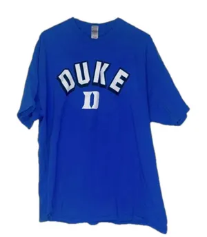 Imperfect Duke tshirt womens 2XL heavy cotton Gildan Duke tshirt‎ short sleeved thumbnail 1