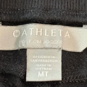 Athleta Post Om Jogger Black Modal Blend Yoga Pants Womens MT Tall 54023 thumbnail 3