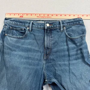 Good American Good Barrel Relaxed Jeans Women 12/31 Blue High Rise Wide Tapered thumbnail 4
