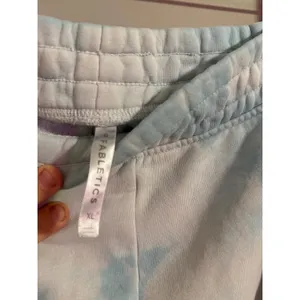 Fabletics Tie‎ Dye Sweat Shorts Blue White XL Lounge Casual Athleisure thumbnail 3
