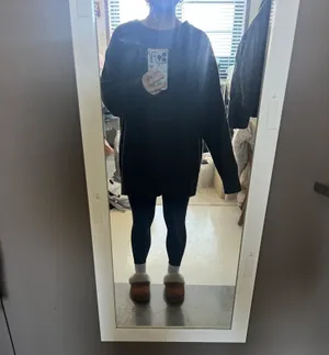 Aerie Dark Gray Crewneck Sweater thumbnail 5