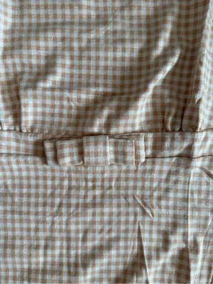 CIDER Gingham Sleeveless Top Tan Large NWT thumbnail 8