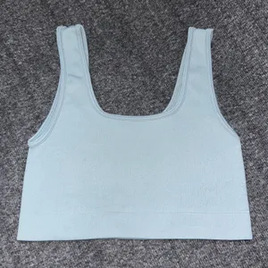 Set Active Box Cut Bra Size XS Grey Blue Color Athleisure Workout Sports Bra thumbnail 2