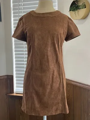 BoHo Faux Suede dress thumbnail 1