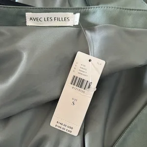 Anthropologie Avec Les‎ Filles Faux Leather Cross Back Fairycore Romper Sz S Grunge thumbnail 11