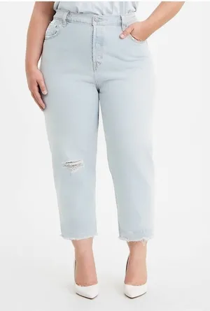 LEVI’S Cropped High Rise Straight Leg 501 Jean Size 26 NEW thumbnail 1
