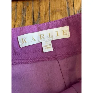 Karlie 2 Piece Set Womens Small Purple Ruffle Mini Skirt Crop Tank Party Summer thumbnail 5