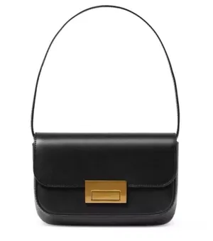 Revolve Stefania Baguette Bag, Black NWT thumbnail 1