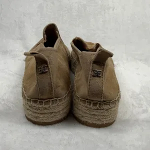 Sam Edelman Khloe Tan Suede Espadrille‎ Platform Slip On Flats 10M thumbnail 4