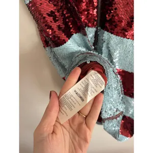 MAEVE Anthropologie Short Sleeve Sequin Striped Mini Dress Size XXS thumbnail 8