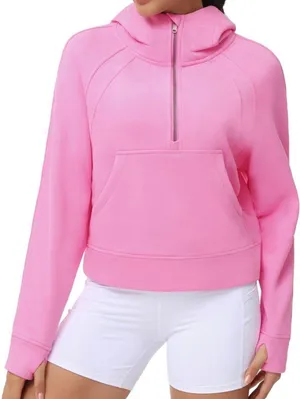 Half zip hoodie Pink Size M thumbnail 1