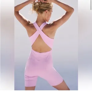 Free People NWT Here On Out Runsie Romper FP movement thumbnail 3