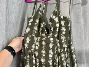 Floral Dress Green Size L thumbnail 4