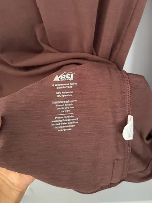 Rei Coop Medium Light Brown Long Sleeve 1/4 Zip Base Layer Outdoor Hike thumbnail 5