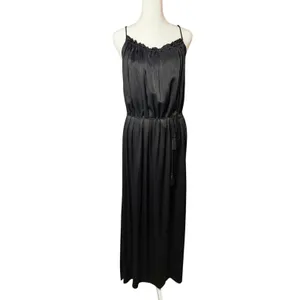 NWT & Other Stories Strappy Tassel Tie Maxi Dress Black sz. 2 thumbnail 4