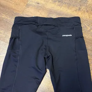 Patagonia Velocity Running Tights Pants Womens Medium Black Leggings thumbnail 10