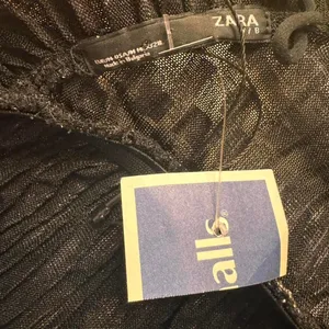 Zara Womens Black Silvered Checkered Dress S Metallic Rock Glam Cocktail Party thumbnail 6