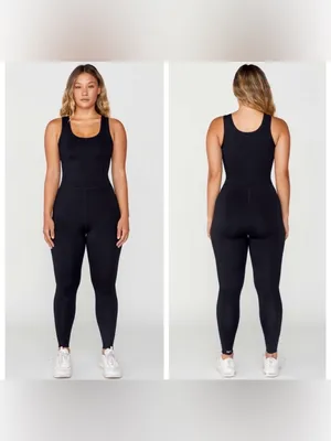 SET Active Sportbody Sportysuit Jumpsuit Lilac Purple Scoop Neck Unitard XS NEW thumbnail 2