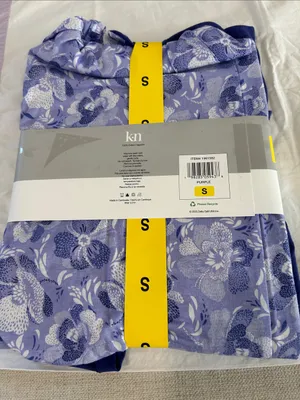 Karen Neubueger 100% cotton 2 Piece Pajama Set, Purple, size Small, NEW NWT thumbnail 3
