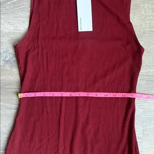 NEW REFORMATION Skylar Knit Mini Dress - Chianti Small thumbnail 5