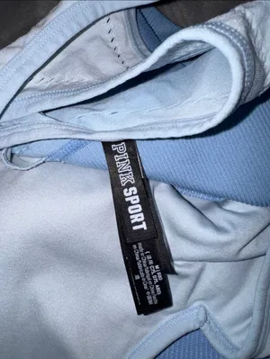 Pink Victoria’s Secret Sports bra size M light blue thumbnail 3