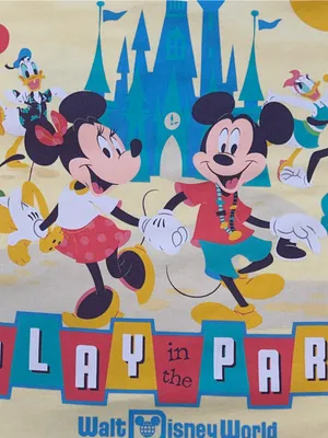 Disney Parks Play in the Park Yellow Pocket T Shirt XS Mickey Mouse Friends EUC thumbnail 8