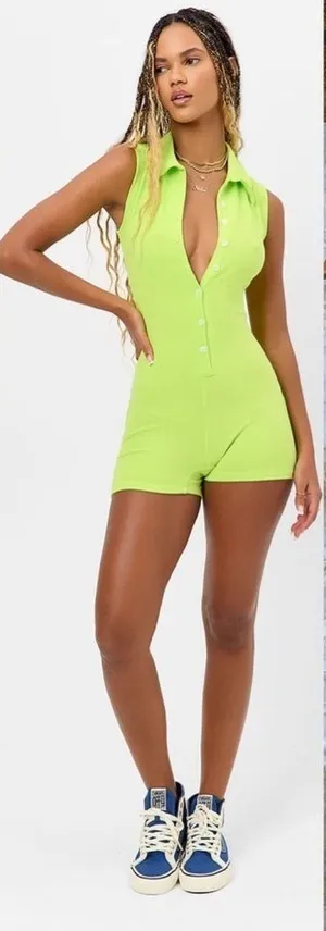 Frankies Bikinis Jane Terry playsuit romper XS thumbnail 1