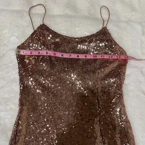 Lulu’s size small Bring It Rose Gold Sequin Bodycon Mini Dress thumbnail 6