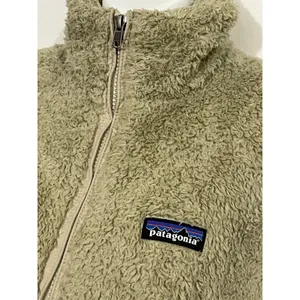 Patagonia Womens Los Gatos Full Zip Fleece Vest Tan Beige Deep Pile Size Small thumbnail 2