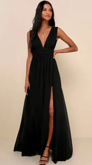 Lulus Black Maxi Dress thumbnail 1