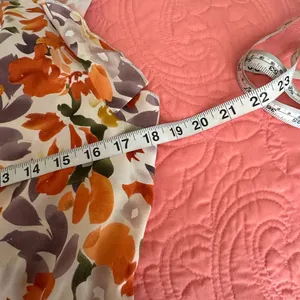 SHEIN Orange Floral Ruffle Mini Dress thumbnail 8