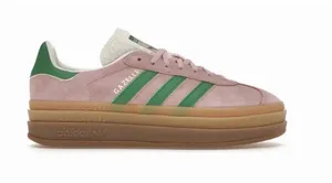 Size 10.5 - adidas Gazelle Bold True Pink Green W thumbnail 1