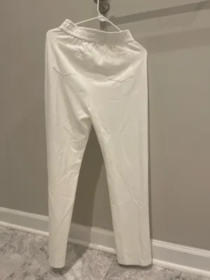 Women's White Two-Piece Lounge Pants & Zip Hoodie Set thumbnail 6