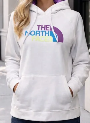 The North Face Spell Out Logo Hoodie Size Large thumbnail 1