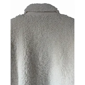 J Crew Faux Sherpa Barn Jacket Ivory Women's Size Large‎ thumbnail 4