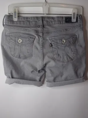 Levis 6 Gray Jeans Rivet Flap Pocket Shorts thumbnail 2