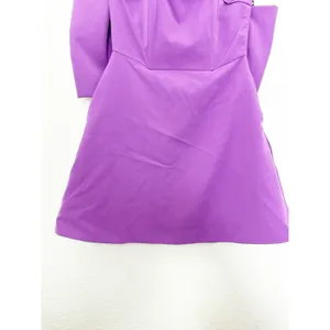 Miou Muse Purple Strapless Bow Back Mini Dress Size Small NWT Cocktail Party thumbnail 8
