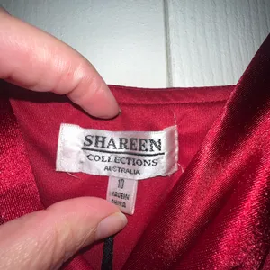 Shareen Collections Red Satin Dress‎ thumbnail 3