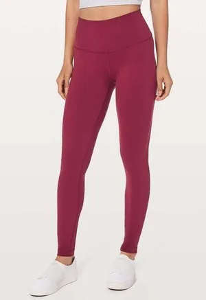 Lululemon Wunder Under Hi-Rise Tight 28” in Ruby Wine thumbnail 1