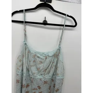 Apt 9 Women 2X Blue Floral Lace Chemise Nightgown Sleepwear Intimates Slip Dress thumbnail 5
