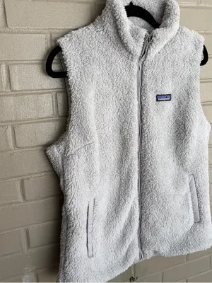 Patagonia Heather Gray Fleece Vest XL thumbnail 2