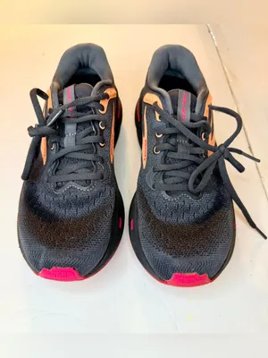 Brooks Ghost Max Womens 7.5 B Black Papaya Raspberry Running Shoes thumbnail 2