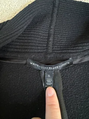 White House Black Market Black Cardigan – Size S thumbnail 3