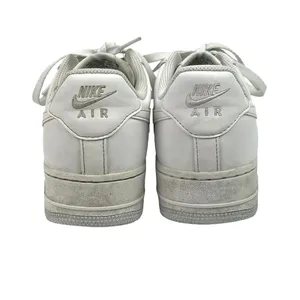 Nike Air Force 1 White Low Top Lace Up Round Toe Walking Sneakers Shoes Size 8 thumbnail 4