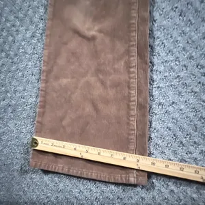 Brandy Melville J. Galt Corduroy Pants Women S Brown Flare Wide Leg Mid Rise 70s thumbnail 10