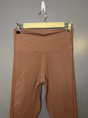 Nike Dri-FIT Leggings Womens Medium Brown High Rise Ankle Yoga Pants CJ4203-275 thumbnail 2