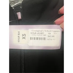 Elderado Black Fleece Jacket Sz XS Junior NWT thumbnail 3